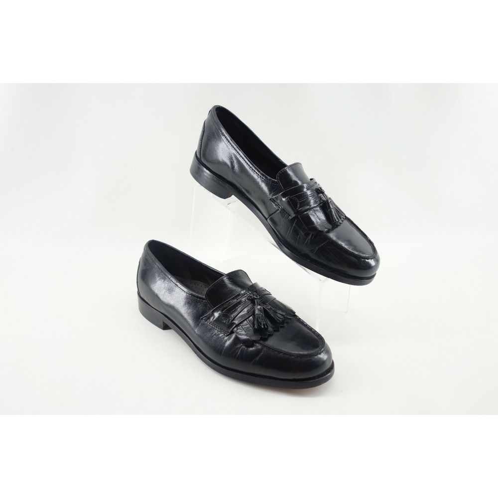 Nunn Bush Dress Flex Loafers Mens 10.5 M Dress Shoe‎ Tassel Black Leather
